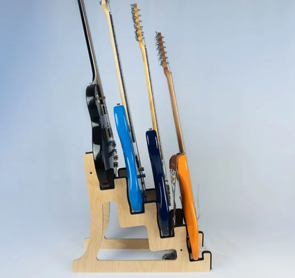 Rack non pliable 4 supporteur de support de guitare Quad Decker pour le brûlage Des guitares de conception finie