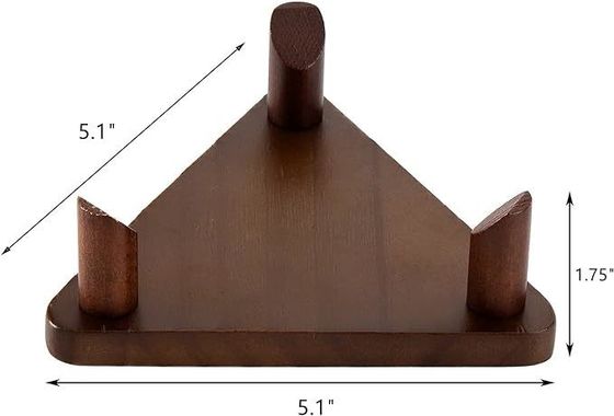 Display de ballon en bois massif personnalisé Stand pour le football Basketball Volley-ball