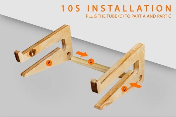 Acceptable OEM/ODM Étagère d'ordinateur portable en bois pour Mac Book Accessoire de bureau pour espace de travail ergonomique