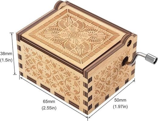 Package cadeau Boîtes de musique en bois massif pour les anniversaires Noël Saint-Valentin