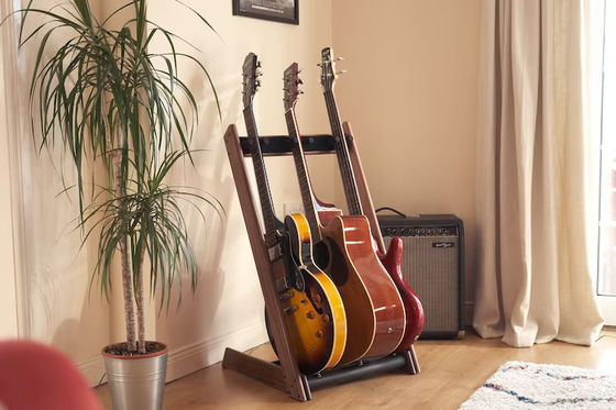 Display de guitare personnalisable 3 Way Rack et Porteur pour brûler ou comme votre demande