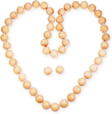 Hoop d'exercice en bois naturel pondéré fait à la main 8.4 x 8.4 x 4.1cm