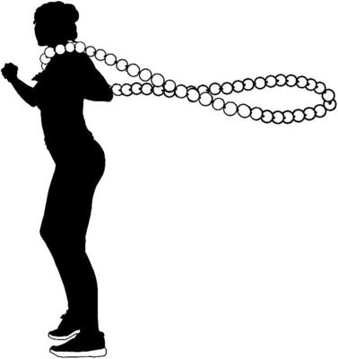 Hoop d'exercice en bois naturel pondéré fait à la main 8.4 x 8.4 x 4.1cm