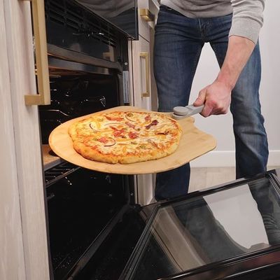 Taille personnalisée de 14 x 16 pouces en bambou fait maison Paddle pliable Pizza peel toute saison