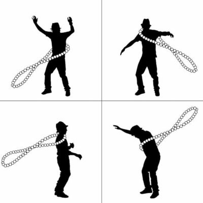 Hoop d'exercice en bois naturel pondéré fait à la main 8.4 x 8.4 x 4.1cm