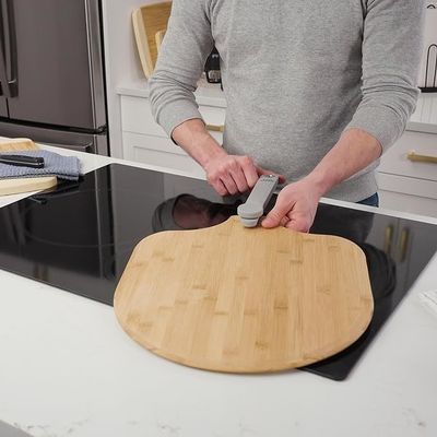 Taille personnalisée de 14 x 16 pouces en bambou fait maison Paddle pliable Pizza peel toute saison