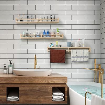 Étagère suspendue au mur Ensemble de 3 étagères flottantes en bois pour la décoration et le stockage de la chambre des enfants