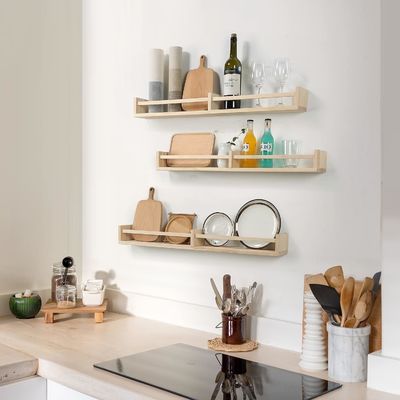 Étagère suspendue au mur Ensemble de 3 étagères flottantes en bois pour la décoration et le stockage de la chambre des enfants