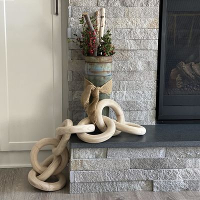 En bois de pin décoratif à l'intérieur et à l'extérieur
