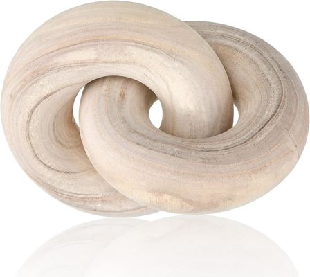 Décoration en bois sculptée à la main en chaîne de style naturel rustique pour la décoration du salon