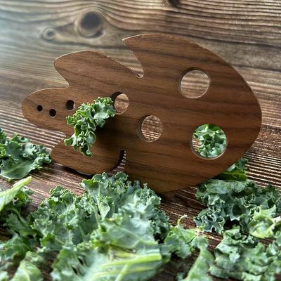 OEM/ODM Acceptable éplucheur d'herbes de bambou pour éliminer les feuilles de chou-fleur 8 trous