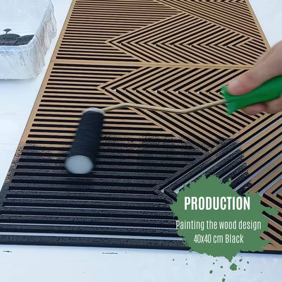 Panneau de lignes géométriques en bois décoratif Ensemble de 3 peintures murales pour salon et pépinière