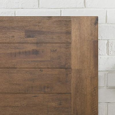 Cadre de lit en bois de pin de grande quantité avec tête de lit et support en ardoise en bois