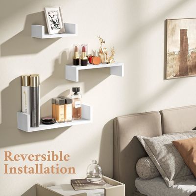 NON Des étagères flottantes pliées à la mode pour stocker et afficher des images