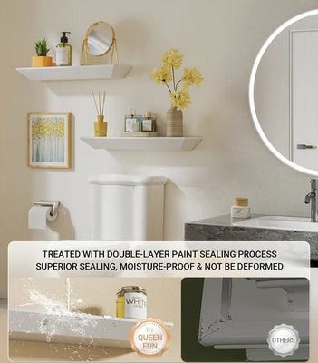 Y Mail Packaging Logo personnalisé moderne Ensemble de 2 étagères flottantes pour la décoration murale