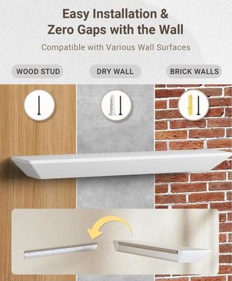 Y Mail Packaging Logo personnalisé moderne Ensemble de 2 étagères flottantes pour la décoration murale