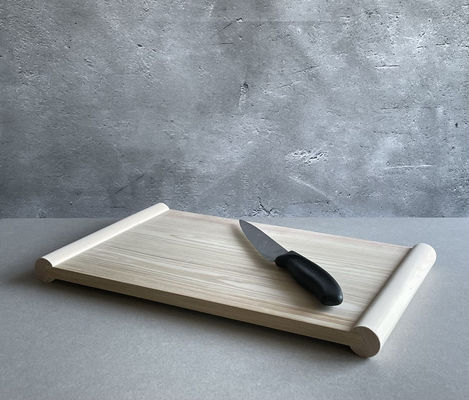 Planche à découper en bois de couleur claire extra-grande en chêne d'acacia en bambou pour cuisine équipée