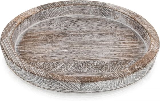 Plateau de poste rustique en tealight de cendres Petite ferme Centre de table avec logo personnalisé