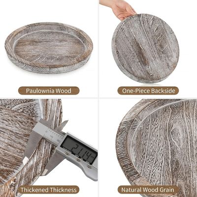 Plateau de poste rustique en tealight de cendres Petite ferme Centre de table avec logo personnalisé