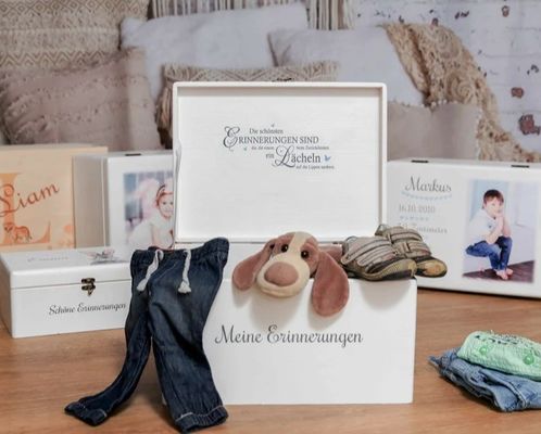 Afrique Régionale Caractéristique Logo personnalisé Mémoire Boîte en bois pour la collection de thèmes d'amour