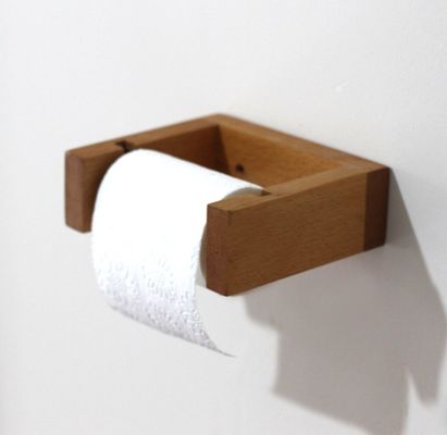 Comme votre demande en bois de la salle de bain porte-serviettes en bois de la salle de bain papier toilette étagère murale