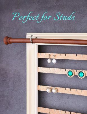 Détecteur de boucles d'oreilles non pliable Détecteur de bijoux muraux avec détecteur de collier de bracelet