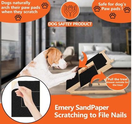 Tableau de grattage d'ongles en bois pour chiens en forme d'os Tableau de remplissage d'ongles pour chiens