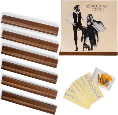 Plateau d'affichage de disques en vinyle monté sur le mur sans fonction de pliage pour économiser de l'espace et le stockage