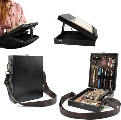 En relief multi-fonction portable de bureau en bois de peinture de dessin échafaudage avec boîte de rangement