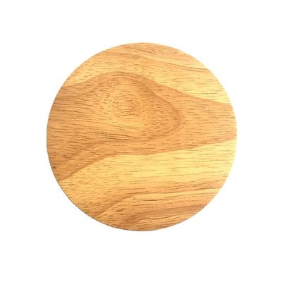 10X0.9cm Cousters de sublimation personnalisés pour les boissons rondes de bambou Coaster en bois Tapis