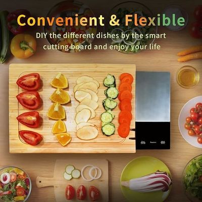 Tableau de coupe de coupe de bambou intelligent multifonctionnel 8 en 1