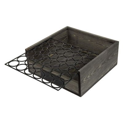 OEM ODM Accepté Holder d'œufs en bois / hêtre en bois avec boîte de stockage en métal caisses en bois