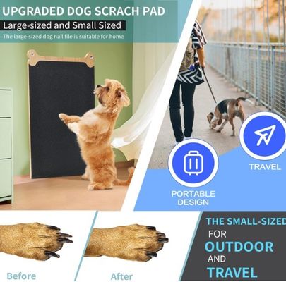 La carte à gratter pour ongles en bois est avantageuse pour les chiens