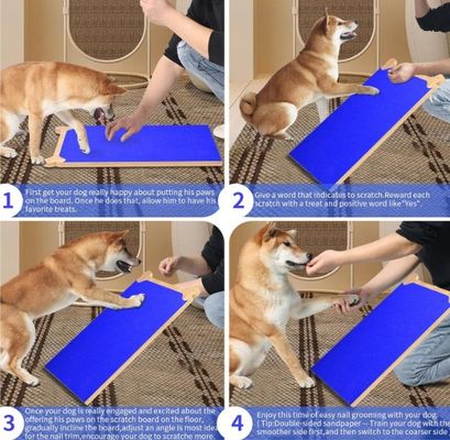 La carte à gratter pour ongles en bois est avantageuse pour les chiens