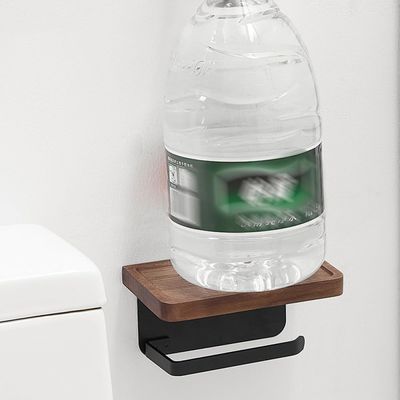 Porteurs de rangement en bois Racks montés sur le mur pour les petits objets dans la salle de bain Cuisine Chambre à coucher