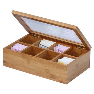 Organisez votre collection de thé avec cette boîte à thé japonaise peinte en bambou