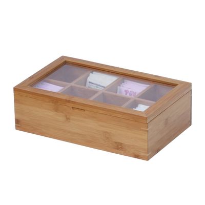 Organisez votre collection de thé avec cette boîte à thé japonaise peinte en bambou