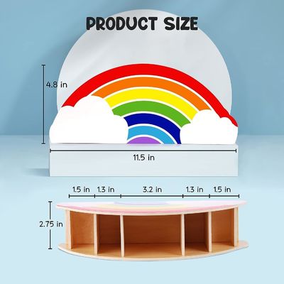 Caddy en bois de bambou imprimé sur écran de soie pour téléphone et organisation d'approvisionnement en bois massif