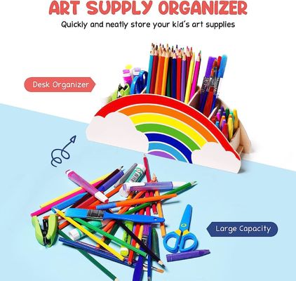 Caddy en bois de bambou imprimé sur écran de soie pour téléphone et organisation d'approvisionnement en bois massif