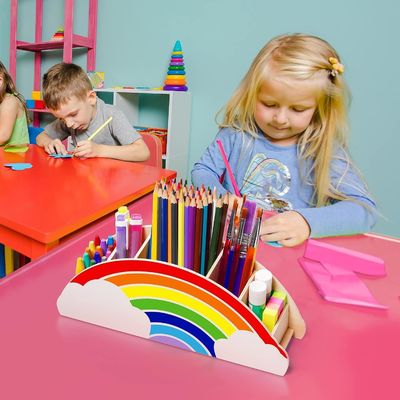 Caddy en bois de bambou imprimé sur écran de soie pour téléphone et organisation d'approvisionnement en bois massif