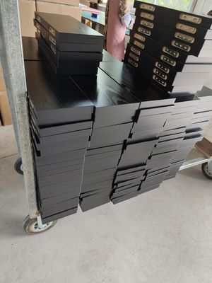 Ensemble d'emballage de courrier de 2 étagères flottantes en bois de style rustique pour une décoration de maison exquise