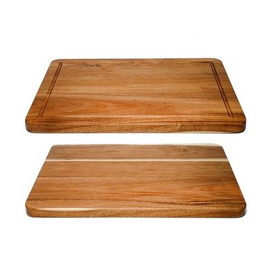 Planche à découper en bois d'acacia d'olive à gravure laser pour découper et hacher la viande
