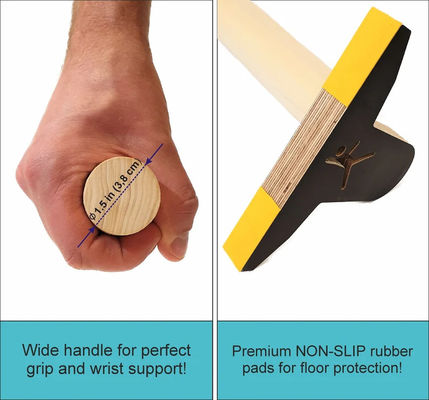 Anniversary Yoga Fitness Stand de main Calisthénie Gym Bar entraînement Parallèles en bois