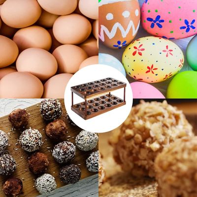 Organisation de la cuisine Appareil électroménager à double couche plateau à œufs en bois avec logo personnalisé