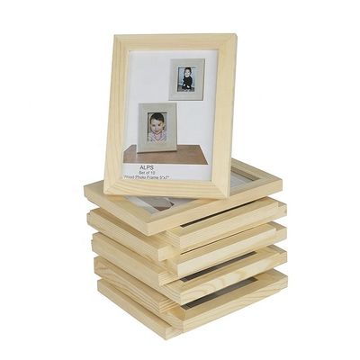 Cadres de peinture en bois de style européen sur mesure avec cadre décoratif brûlé