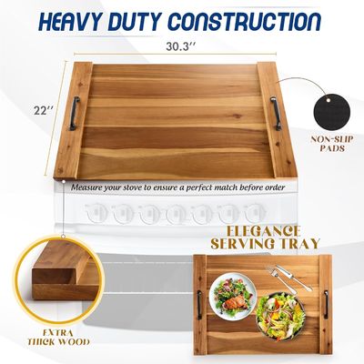 Cuisinière à gaz et électrique Blocs de découpage à poignée solide pour 202405 Couverture de cuisinière à pain