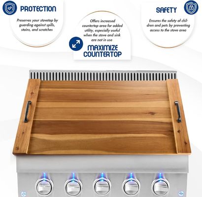 Cuisinière à gaz et électrique Blocs de découpage à poignée solide pour 202405 Couverture de cuisinière à pain