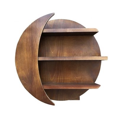 Accueil Meubles muraux montés sur la lune Étagères flottantes en bois pour le salon Décoration de la chambre