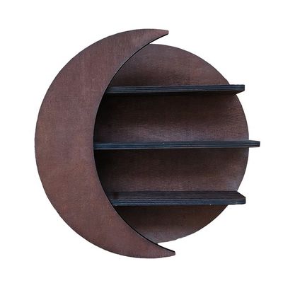 Accueil Meubles muraux montés sur la lune Étagères flottantes en bois pour le salon Décoration de la chambre