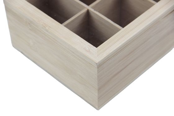 Couverture acrylique visible faite à la main Boîte à thé Emballage en bois Un ajout unique à votre cuisine